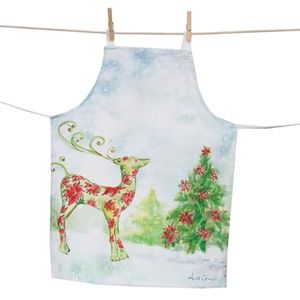 April Cornell Kids Apron Poinsettia O/S NWT